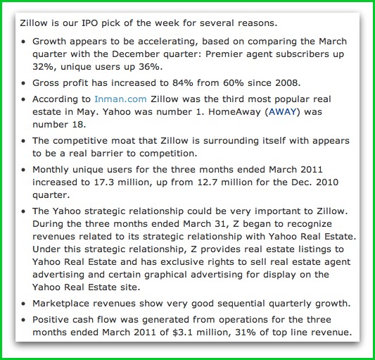 Zillow IPO