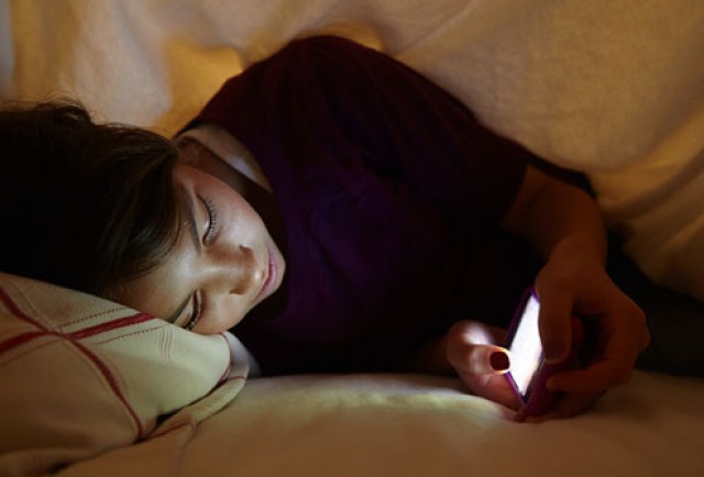 Sleeping with your phone