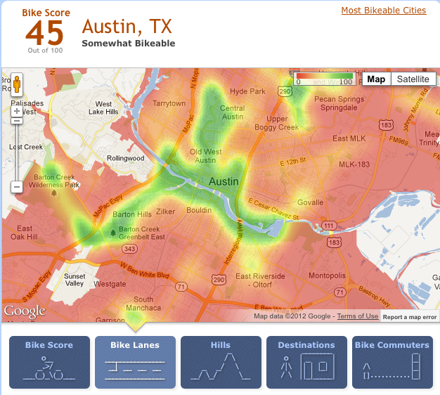 Walk Score Expands 'bikeability' Ratings To 25 US Cities - Inman