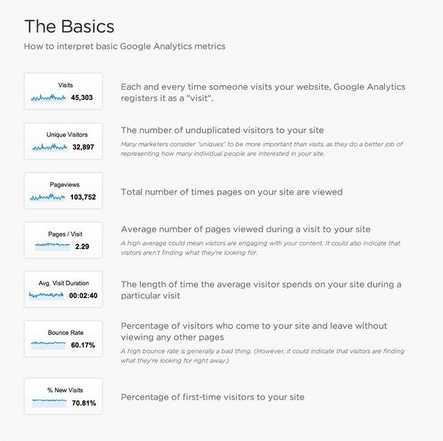 The Basics of Google Analytics - Placester.com Infographic