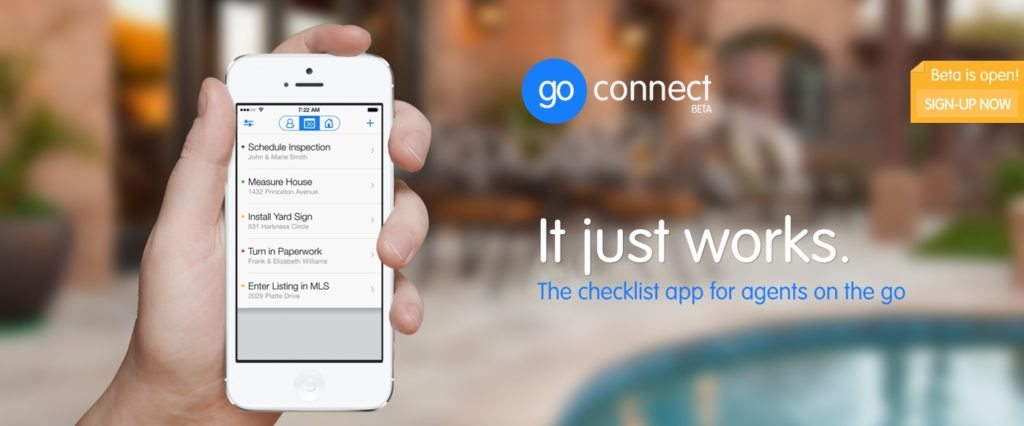 Go Connect App - a sneak peek at the real estate checklist app for agents