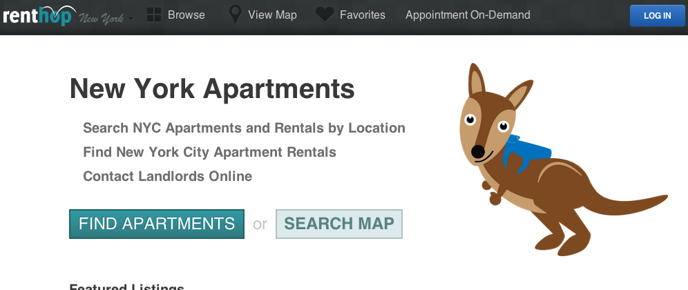 RentHop's mobile app helps landlords connect with renters by letting property managers check-in at listings