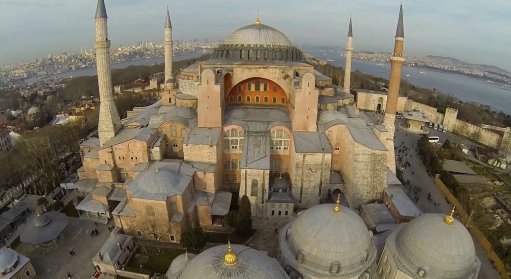 Eyes of the bird: a drone over Hagia Sophia