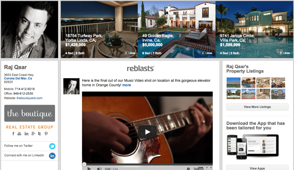Think of RESAAS as a mashup of Facebook, Twitter and LinkedIn with a real estate twist