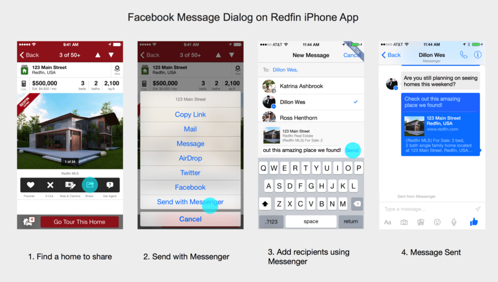 Redfin's revamped iPhone app includes Facebook Messenger integration