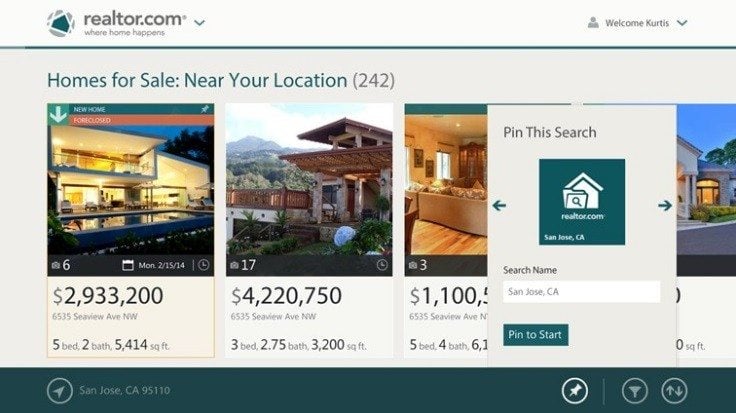 Realtor.com unveils Windows 8 apps for mobile devices and computers