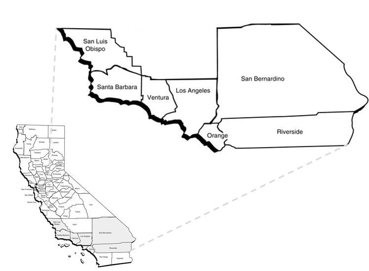 Jurisdiction of the U.S. Attorney's Office, Central District of California.