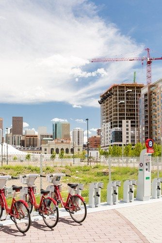 Denver light rail construction boom image via Shutterstock