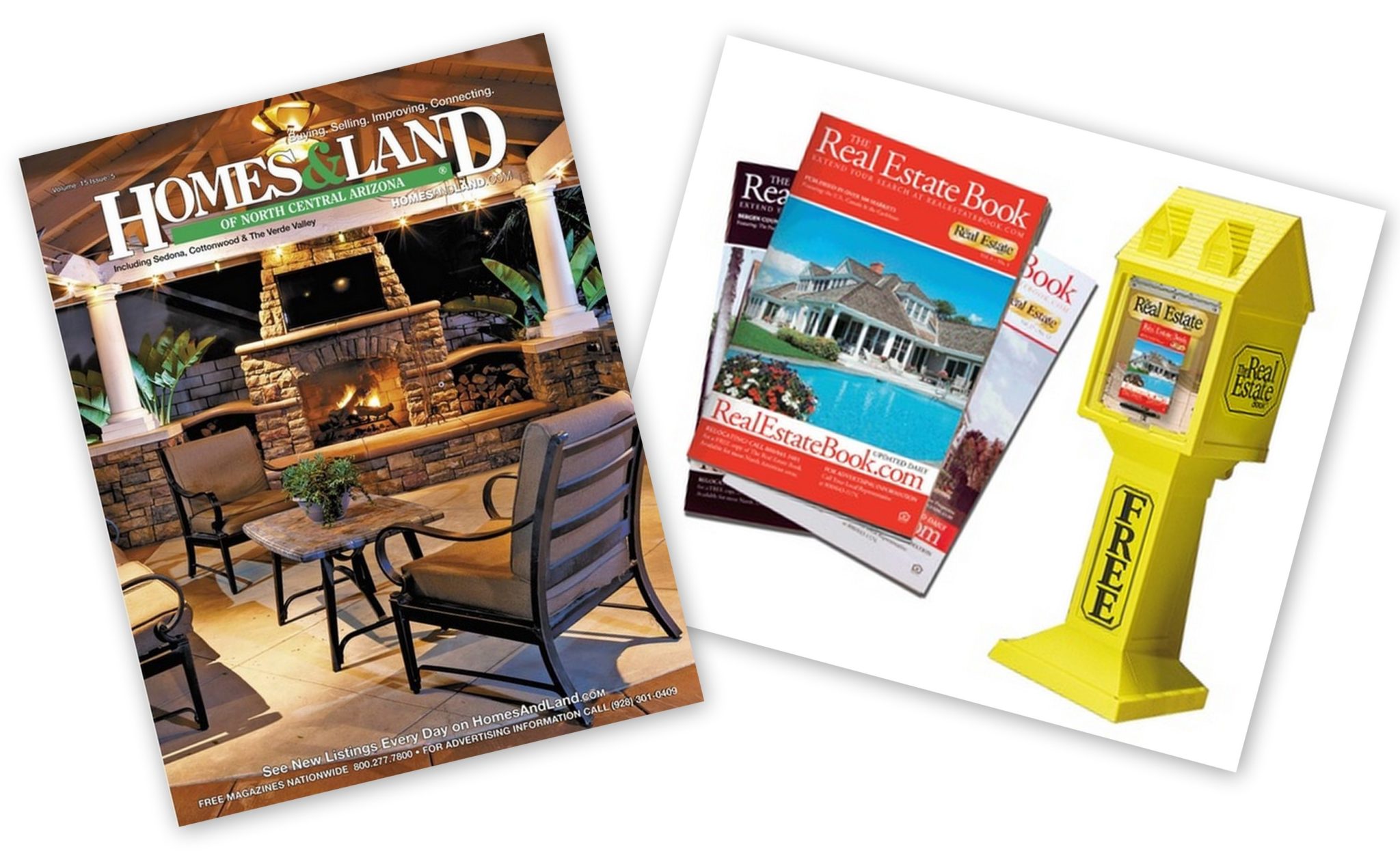 Print ad standbys The Real Estate Book, Homes & Land now under same
