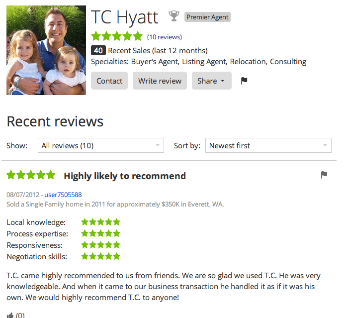 review real estate agents