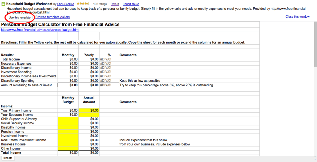 google-drive-budget-template