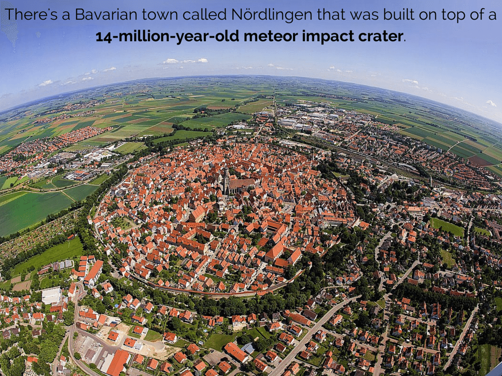 There's a Bavarian town built in a 14