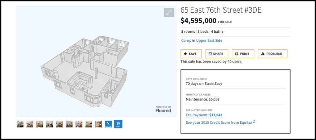 Zillow's StreetEasy adding 3-D floor plans to some listings