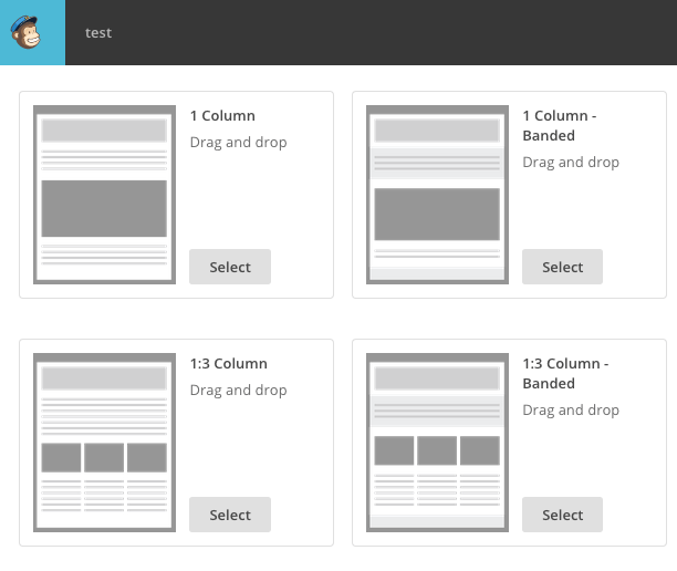MailChimp templates.