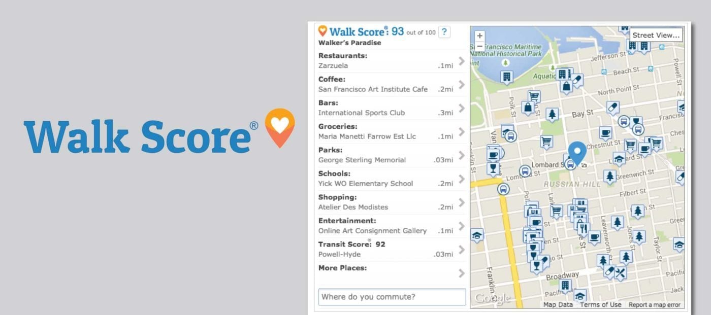 Walk Score strips ads from free, embeddable neighborhood info tool Inman