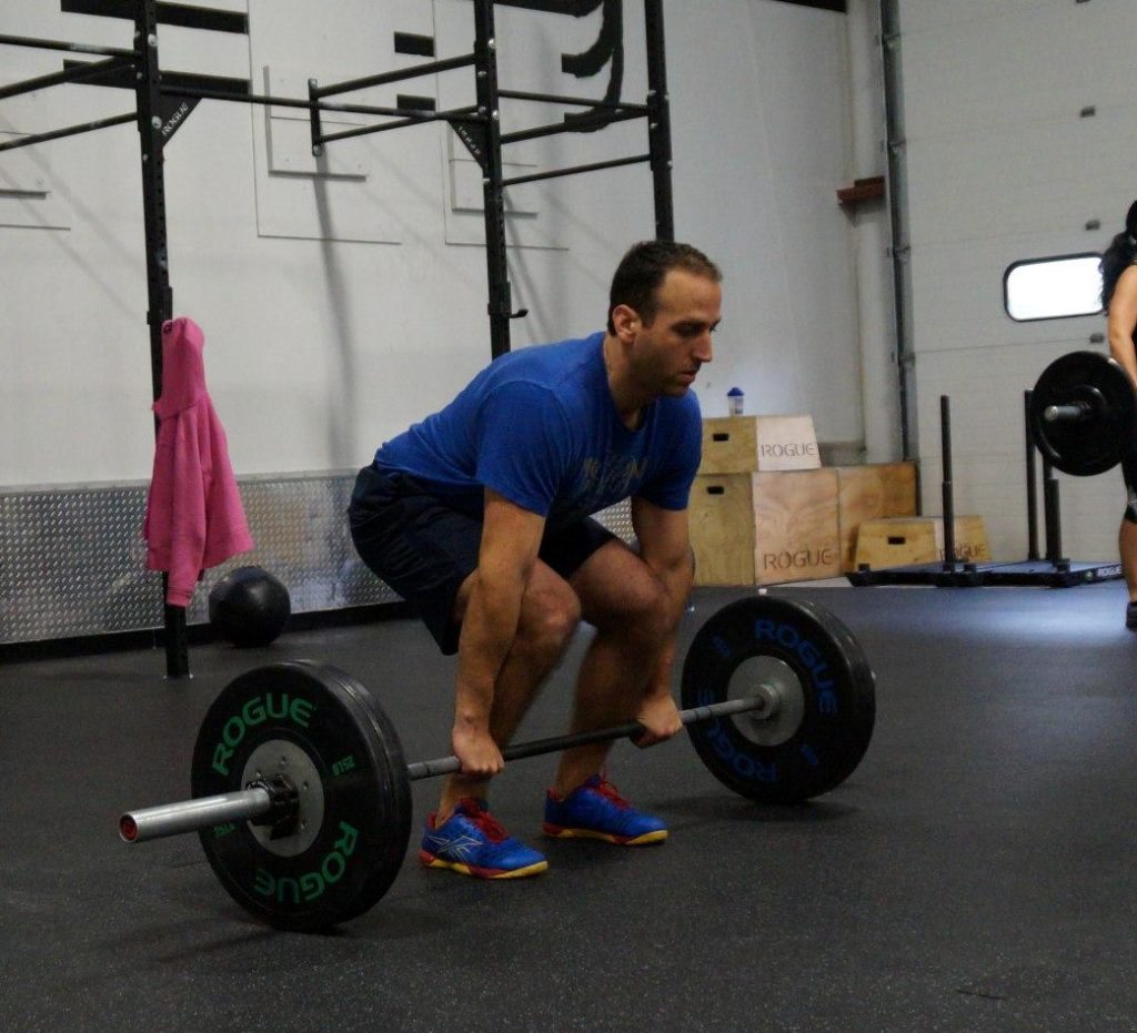 Andy Sachs working out.