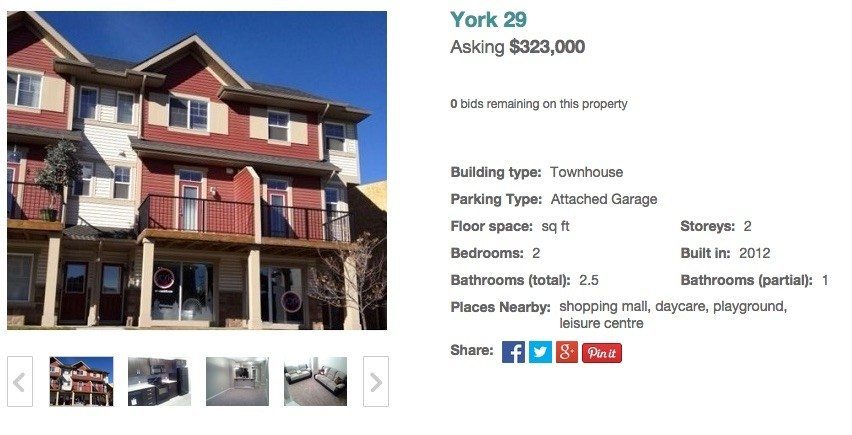 Home Contender's only listing -- so far.