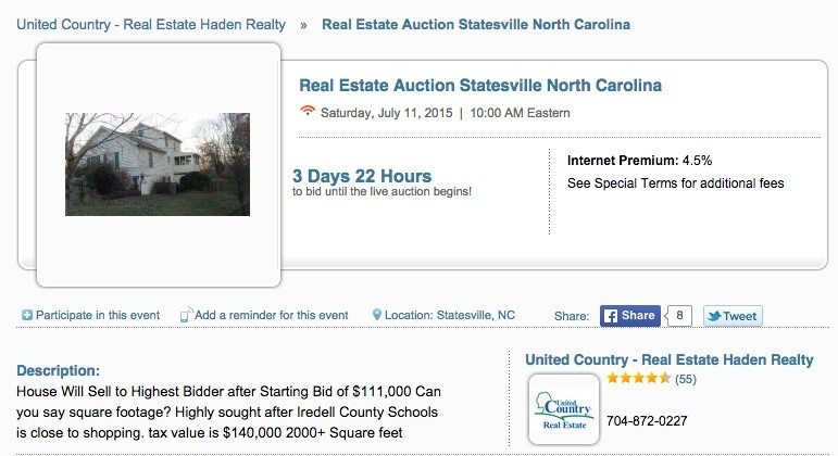 A United Country Auction Services listing.