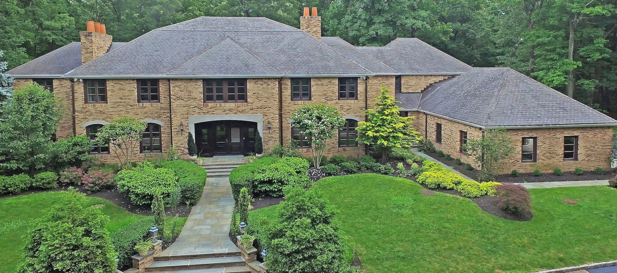 Luxury listing of the day Brick estate on Bernardsville Mountain, New