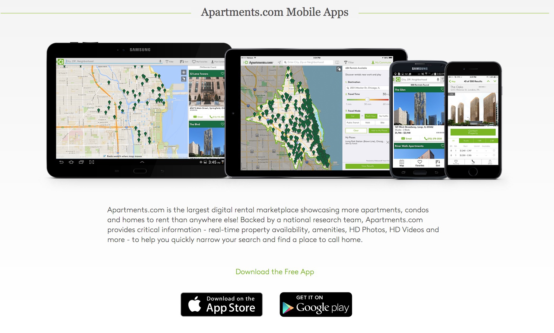 Apartment.com's mobile apps, in a screencap from the website.