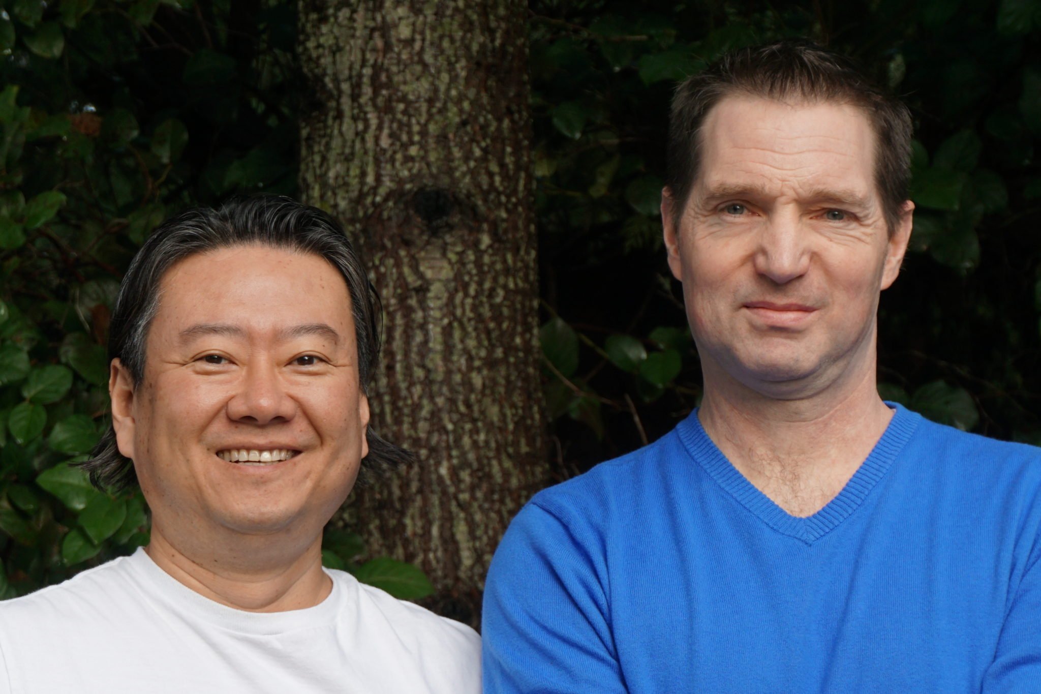 Left to right, Musong Kim and Jeff La Croix, founders.