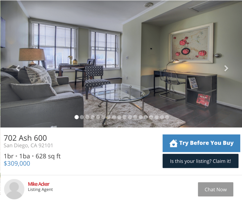 RealStir listing that has not been converted into a short-term rental listing. 