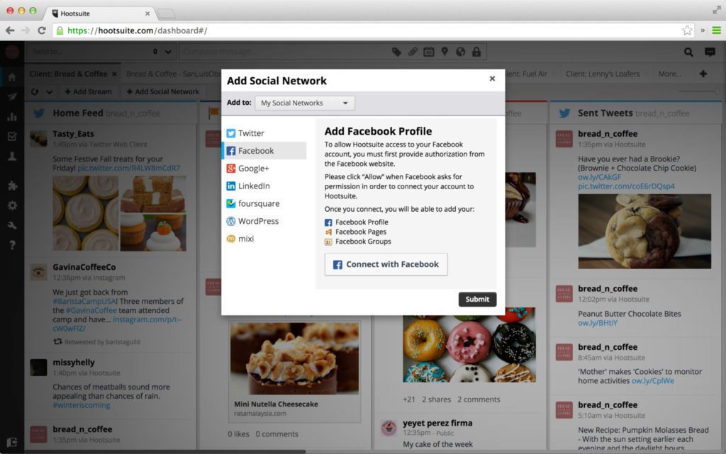 Hootsuite Dashboard | Courtesy of Hootsuite