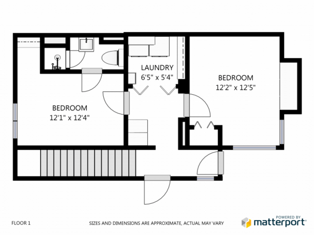 Matterport traditional floor plan example
