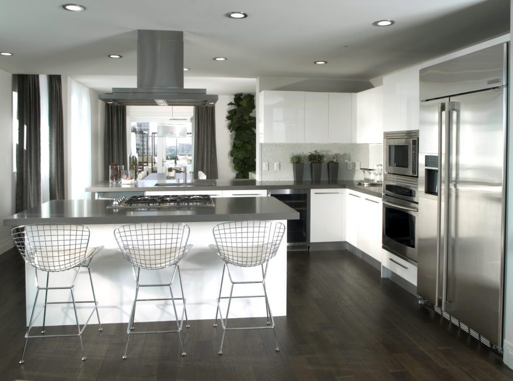 stainless steel kitchen