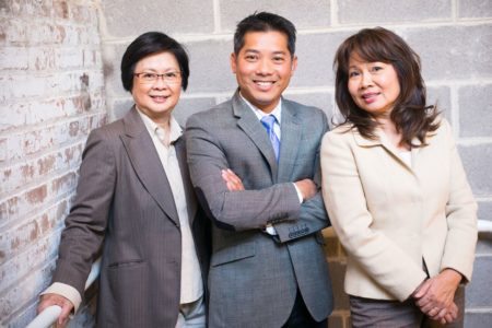 From left to right - Natalie Phan, Thai Hung Nguyen and Jessie Do.