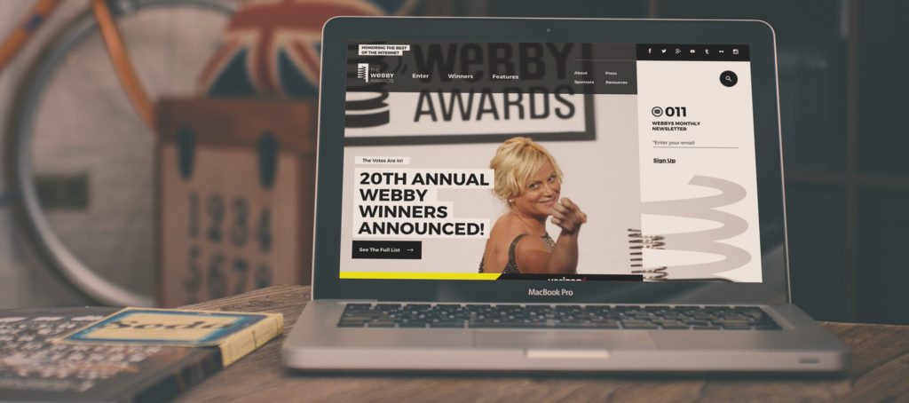 Who are the real estate winners in the 2016 Webbys?