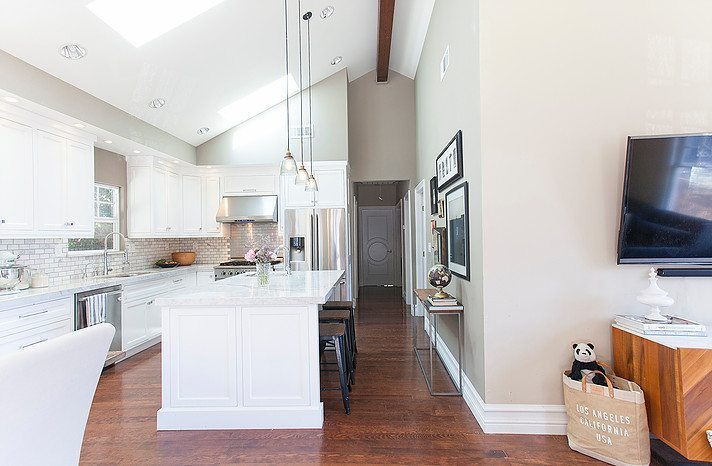 The remodeled kitchen in the Raitt's home.