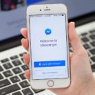 Facebook Messenger open on a mobile phone