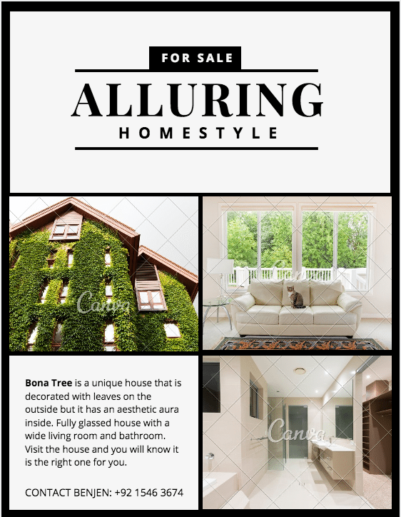 Example of one of the many affordable templates Canva offers for