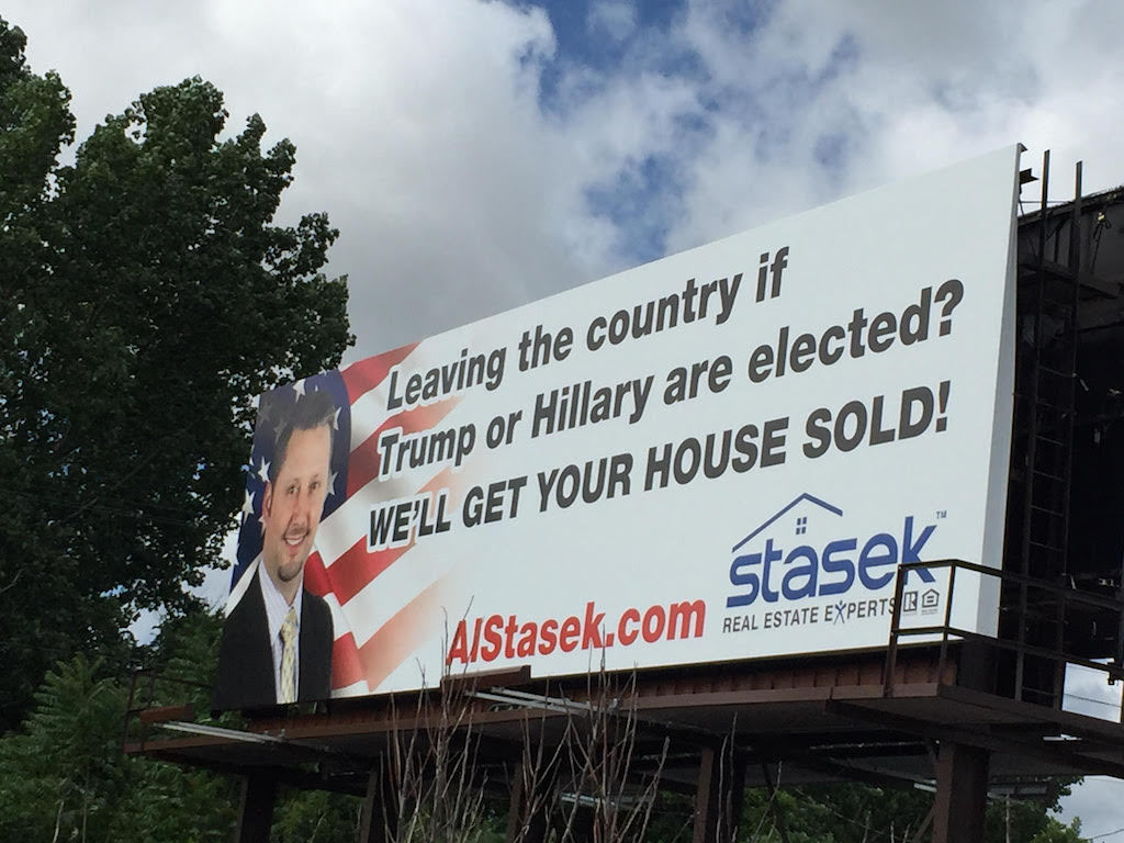Al Stasek's billboard
