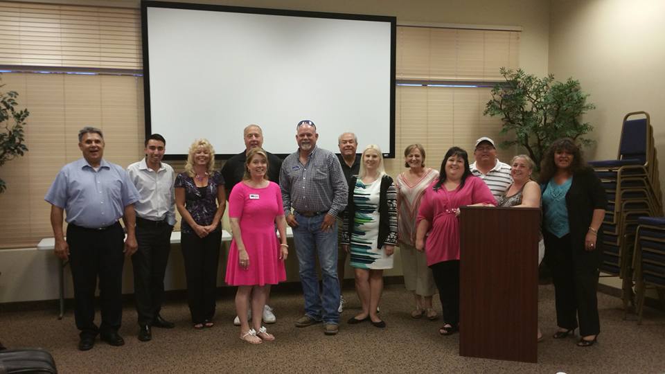 Agents at the brokerage's call night training session.