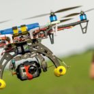 A man flying a drone