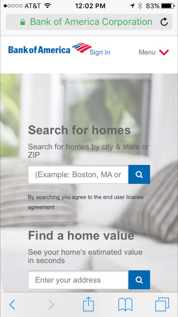 bank of america reo properties website