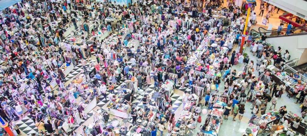 A crowded marketplace