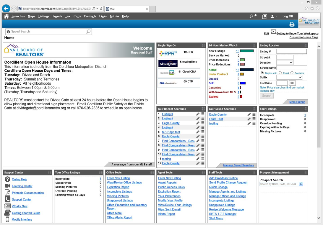 Rapattoni MLS new home page