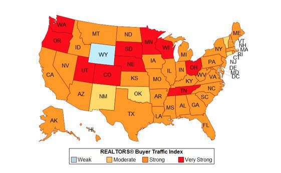The buyer traffic index for March 2017.