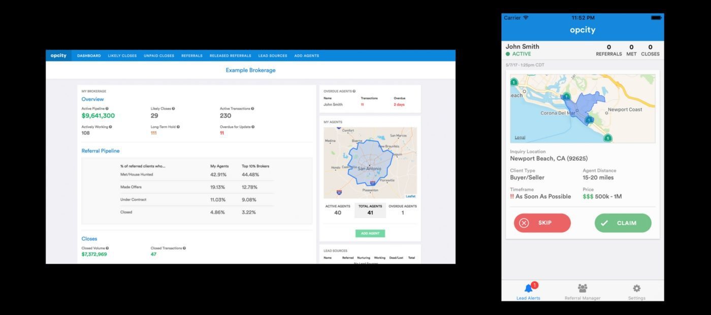 Armed With 27M, Opcity Qualifies Leads For Referral Fees Inman