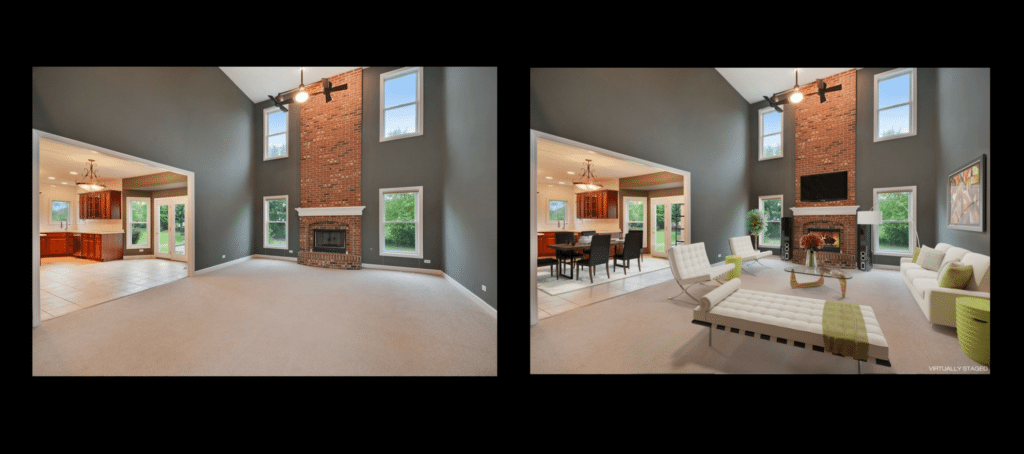 virtual staging selling homes