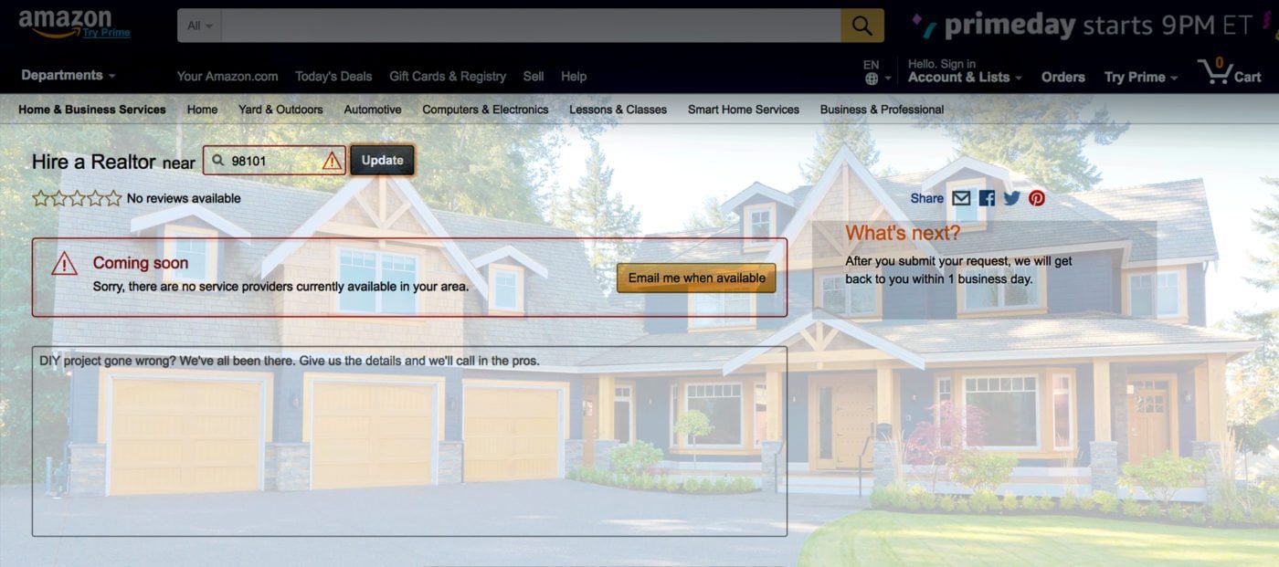 Amazon Poised To Debut Real Estate Referral Service - Inman