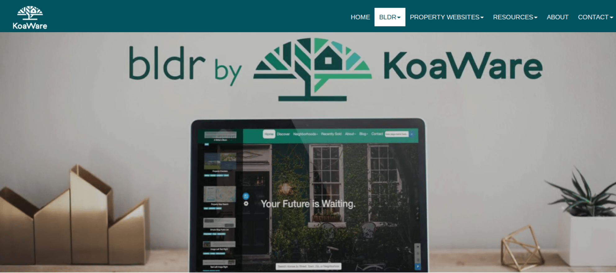 Construct your web presence with KoaWare's drag-and-drop website 'bldr'