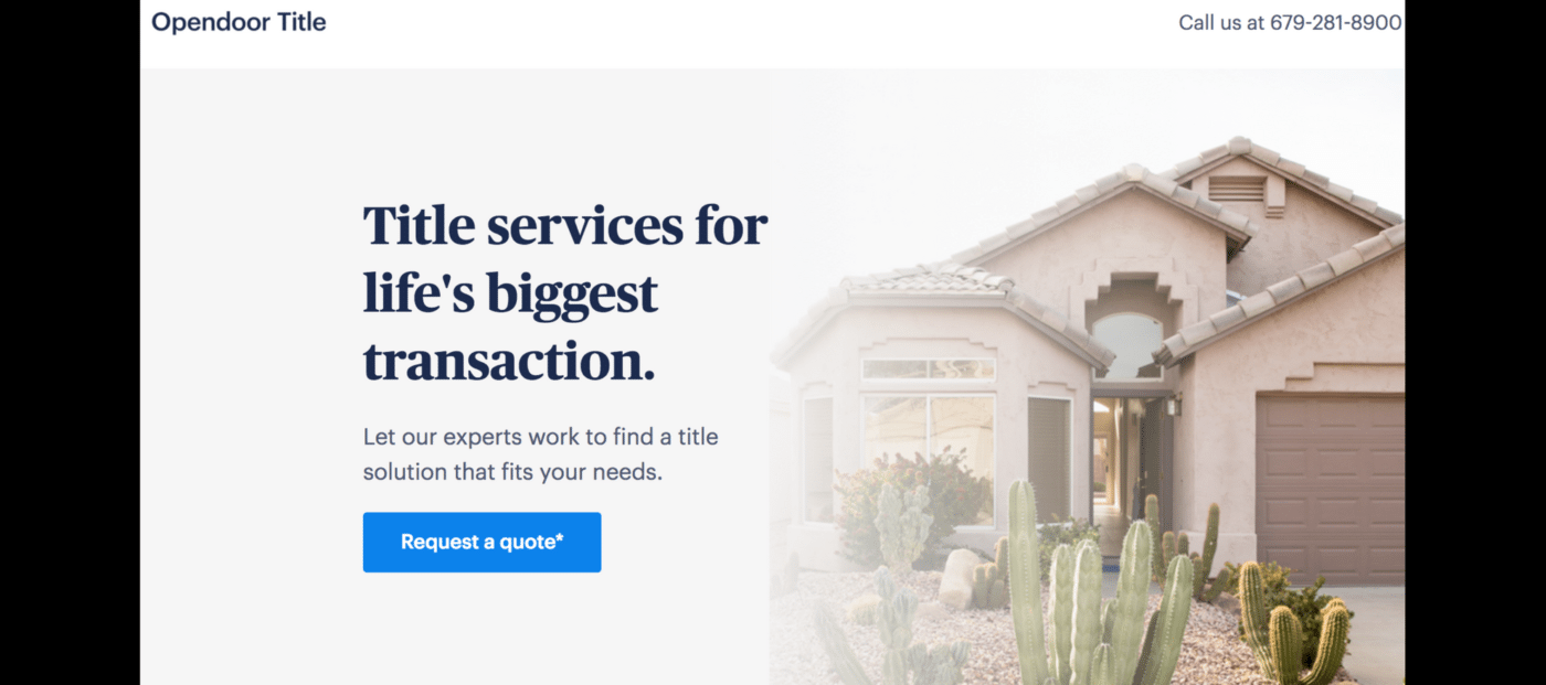 opendoor launches title service