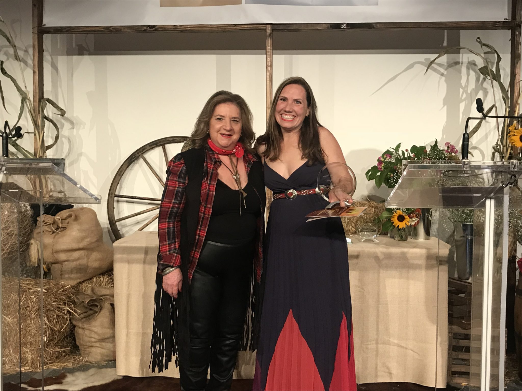 REBNY award winner Joanna Mayfield Marks and Corinne Pulitzer.
