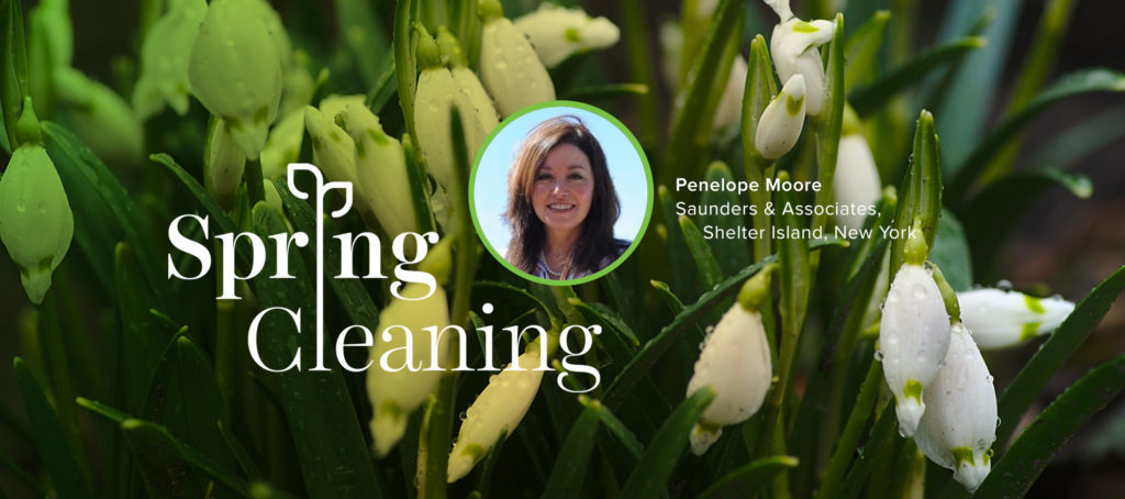 Spring Forward, Penelope Moore, Spring Cleaning, Saunders, Shelter Island, Real Estate