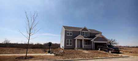 It's a small world after all: Single-family home construction plunged and average lot shrunk in 2017
