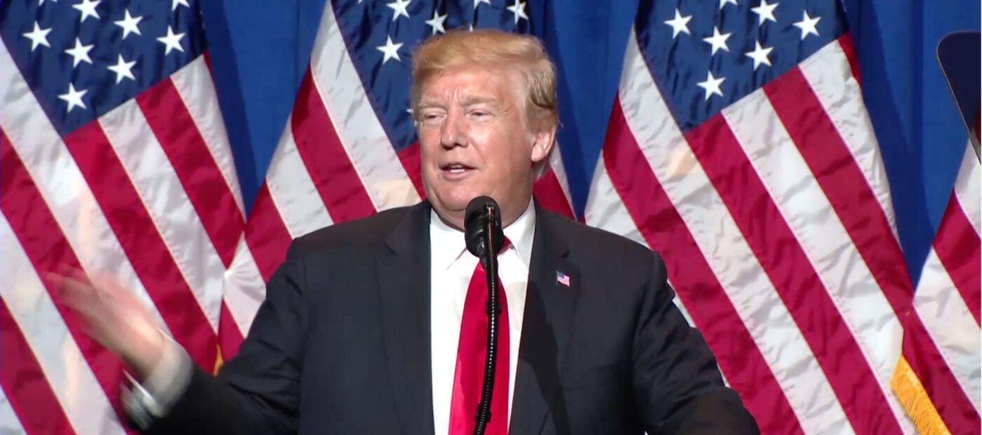 President Trump announces end to steel tariffs, attacks Dems at NAR conference